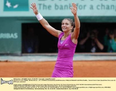 Sara Errani (ITA) TENNIS : Roland Garros - J12 - 07 06 2012 GwendolineLeGoff Panoramic 