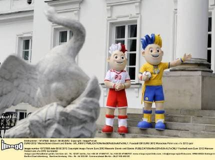 EURO 2012 Maskottchen Slavek und Slavko blfi_080612 