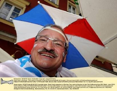 Czech fans in Wroclaw - They came to Wroclaw to see the forthcoming EURO 2012 match - Pictured June 8, 2012. (CTKxPhoto KaterinaxSulova)  CTKPhoto20170281