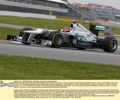 Motorsports: FIA Formula One World Championship 2012, Grand Prix of Canada, 7 Michael Schumacher (GER, Mercedes AMG Petronas F1 Team), xHOCHxZWEIx