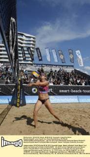 Beachvolleyball: smart beach tour SuperCup Hamburg, Pia Riedel xHOCHxZWEIx xPhilippxSzyzax