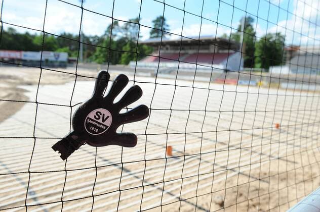 08.06.2012,SV Sandhausen Umbaumaßnahmen Hardtwaldstadion des SV Sandhausen, - ksp