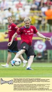 TOMAS HÜBSCHMAN Czech Republic TRAINING OF CZECH REPUBLIC NATIONAL FOOTBALL TEAM AT MUNICIPAL STADIUM OPOROWSKA WROCLAW -  BOR_20120609_953