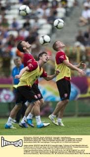 TRAINING OF CZECH REPUBLIC NATIONAL FOOTBALL TEAM AT MUNICIPAL STADIUM OPOROWSKA WROCLAW -  BOR_20120609_935