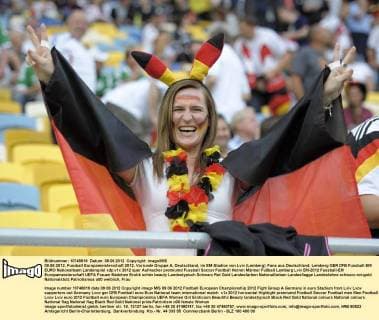 09.06.2012, Fussball Europameisterschaft 2012, Vorrunde Gruppe A, Deutschland, im EM-Stadion von Lviv (Lemberg). Fans aus Deutschland