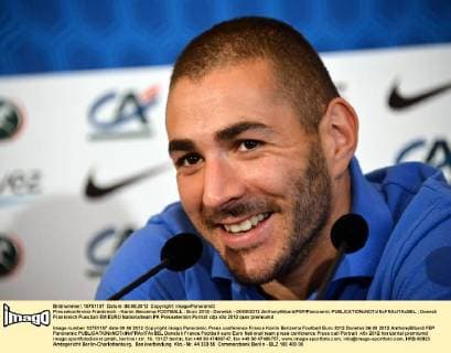 Pressekonferenz Frankreich - Karim Benzema FOOTBALL : Euro 2012 - Donetsk - 06 09 2012 AnthonyBibard FEP Panoramic 