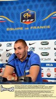 Pressekonferenz Frankreich - Karim Benzema FOOTBALL : Euro 2012 - Donetsk - 06 09 2012 AnthonyBibard FEP Panoramic 