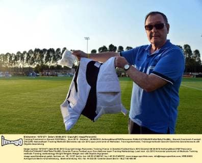 Training Frankreich in Donezk FOOTBALL : Euro 2012 - Donetsk - 06 09 2012 AnthonyBibard FEP Panoramic 