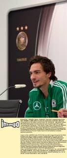 Mats HUMMELS (GER) UEFA Fussball Europameisterschaft 2012, Offizielle Pressekonferenz des DFB in Danzig, Polen am 10.06.2012,