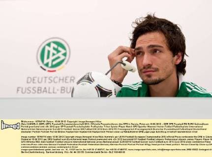 Mats HUMMELS (GER) UEFA Fussball Europameisterschaft 2012, Offizielle Pressekonferenz des DFB in Danzig, Polen am 10.06.2012,
