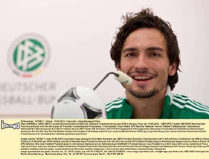 Mats HUMMELS (GER) UEFA Fussball Europameisterschaft 2012, Offizielle Pressekonferenz des DFB in Danzig, Polen am 10.06.2012,