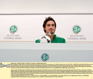 Mats HUMMELS (GER) UEFA Fussball Europameisterschaft 2012, Offizielle Pressekonferenz des DFB in Danzig, Polen am 10.06.2012,