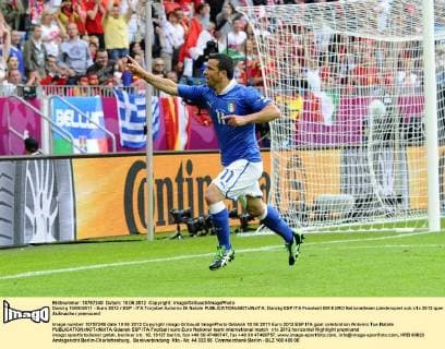 Danzig 10 06 2011 - Euro 2012 ESP - ITA Torjubel Antonio Di Natale 