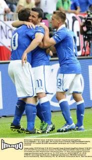 Danzig 10 06 2011 - Euro 2012 ESP - ITA Torjubel Antonio Di Natale 