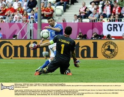 Danzig 10 06 2011 - Euro 2012 ESP - ITA Tor: Antonio Di Natale 