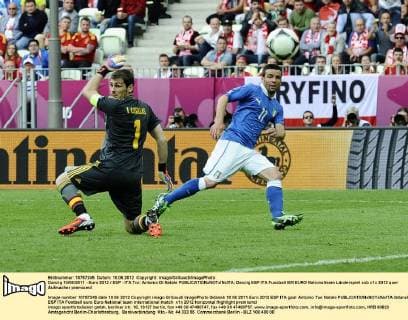 Danzig 10 06 2011 - Euro 2012 ESP - ITA Tor: Antonio Di Natale 