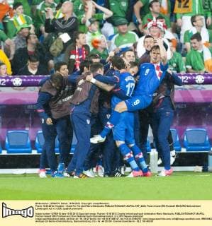 Posen 10.06.2012: Kroatien - Irland Tor Torjubel Mario Mandzukic  KRP_3326