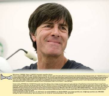 Trainer Joachim LOEW (LÖW, GER), lachend, lächelnd, lächeln, lächelnd, lacht, Brustbild, Mimik Pressekonferenz der Deutschen Nationalmannschaft, am 11.06.2012 in D a n z i g Fussball UEFA EURO 2012