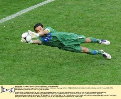 EURO 2012: Group game Italy vs. Spain on June 10, 2012 in Gdansk - Gianluigi Buffon - 