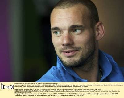 Wesley Sneijder of Holland Press meeting Holland Euro 2012 2011 2012 xVIxMAURICExVANxSTEENxIVx 969800