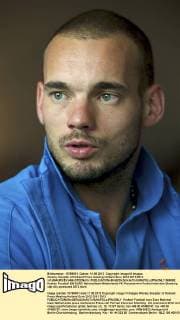 Wesley Sneijder of Holland Press meeting Holland Euro 2012 2011 2012 xVIxMAURICExVANxSTEENxIVx 969808