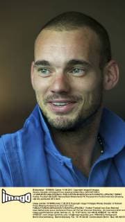 Wesley Sneijder of Holland Press meeting Holland Euro 2012 2011 2012 xVIxMAURICExVANxSTEENxIVx 969847
