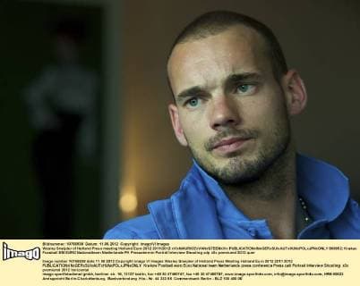 Wesley Sneijder of Holland Press meeting Holland Euro 2012 2011 2012 xVIxMAURICExVANxSTEENxIVx 969852