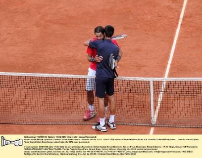 Rafael Nadal Novak Djokovic TENNIS : Finale Messieurs - Roland Garros J15 - 11 06 12 N.LeGouic FEP Panoramic 