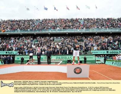 Rafael Nadal TENNIS : Finale Messieurs - Roland Garros J15 - 11 06 12 N.LeGouic FEP Panoramic 