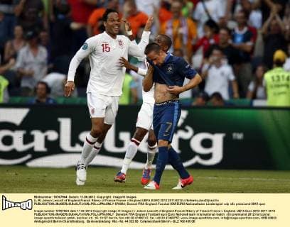 (L-R) Joleon Lescott of England,Franck Ribery of France France v England UEFA EURO 2012 2011 2012 xVIxHenkxJanxDijksxIVx 970334