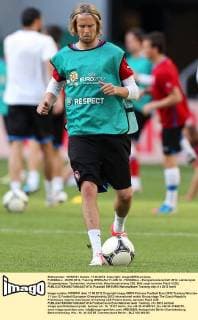 FUSSBALL - EURO 2012, Training BRESLAU,11.JUN.12 - FUSSBALL - Europameisterschaft 2012, Länderspiel, Gruppenphase, Tschechien, Vorberichte, Abschlusstraining CZE. Bild zeigt Jaroslav Plasil (CZE). 