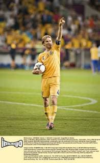 Kiew 11.06.2012, Nationalstadion Jubel: Anatoliy Tymoshchuk (Ukraine) Ukraine - Schweden