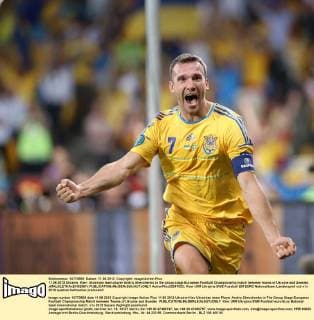 11.06.2012 Ukraine, Kiev: Ukrainian team player Andriy Shevchenko in the group stage European Football Championship match between teams of Ukraine and Sweden. xMALOLETKAxEVGENIYx  ActionPlus20247623