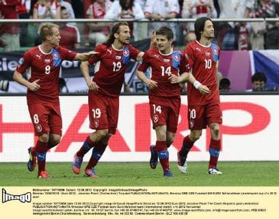 Breslau 12 06 2012 - Euro 2012: Jaroslav Plasil (Tschechien) Torjubel 