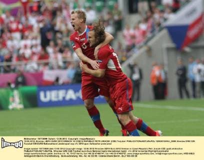 12.06.2012, Breslau, UEFA EURO 2012 GREECE VS CZECH REPUBLIC PETR JIRACEK (CZE) Torjubel  12062012AWJ_5096