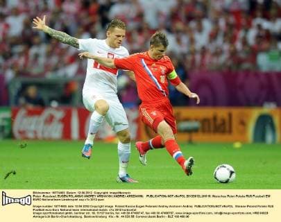 Polen -Russland, EUGEN POLANSKI ANDREY ARSHAVIN (ANDRIEJ ARSZAWIN)  20120612LUK019