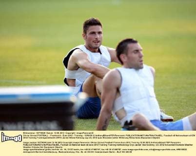 Olivier Giroud FOOTBALL : Frankreich - Euro 2012 - Training - 12 06 2012 AnthonyBibard FEP Panoramic 