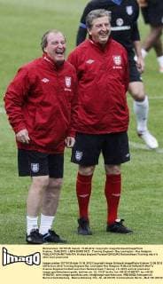 Krakow, 13.06.2012 - UEFA EURO 2012 - Training England - Ray Lewington - Roy Hodgson 