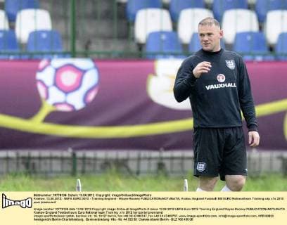 Krakow, 13.06.2012 - UEFA EURO 2012 - Training England - Wayne Rooney 