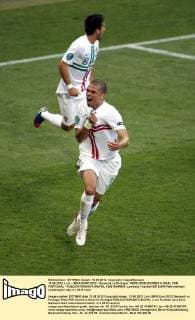 13.06.2012, Lviv - UEFA EURO 2012 - Denmark vs Portugal - PEPE (POR) SCORES A GOAL FOR PORTUGAL -  120613MIN004