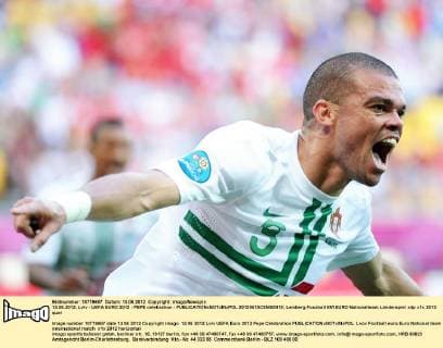 13.06.2012, Lviv - UEFA EURO 2012 - PEPE celebration -  20120613CSMS0019