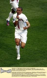 13.06.2012, Lviv - UEFA EURO 2012 - Denmark vs Portugal - PEPE (POR) SCORES A GOAL FOR PORTUGAL -  120613MIN005