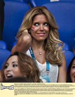 Charkow, 13.06.2012 - UEFA EURO 2012 - Sylvie van der Vaart - Frau von Rafael van der Vaart (NED)