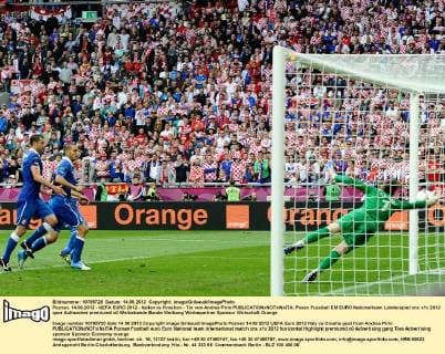 Poznan, 14.06.2012 - UEFA EURO 2012 - Italien vs Kroatien - Tor von Andrea Pirlo 