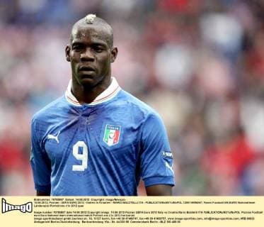 14.06.2012, Poznan - UEFA EURO 2012 - Italien vs Kroatien - MARIO BALOTELLI ITA -  120614MIN047