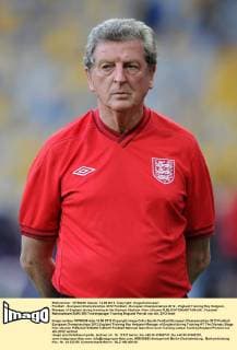 Football - European Championships 2012 Football - European Championships 2012 - England Training Roy Hodgson, Manager of England during training at the Olympic Stadium, Kiev, Ukraine 