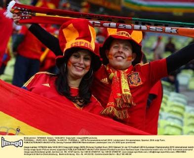 FUSSBALL - EURO 2012, DANZIG, 14.JUN.12 - FUSSBALL - UEFA Europameisterschaft 2012, Länderspiel, Gruppenphase, Spanien. Bild zeigt Fans. 