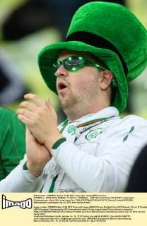 FUSSBALL - EURO 2012, DANZIG, 14.JUN.12 - FUSSBALL - UEFA Europameisterschaft 2012, Länderspiel, Gruppenphase, Irland. Bild zeigt einen Fan. 