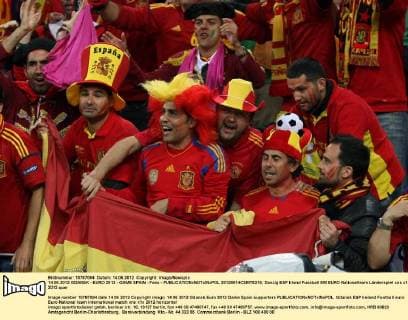 14.06.2012 GDANSK - EURO 2012 - GAME SPAIN - Fans -  20120614CSMT8318