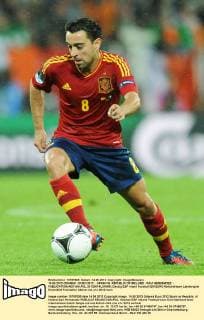 14.06.2012 GDANSK - EURO 2012 - SPAIN VS. REPUBLIC OF IRELAND - XAVI HERNANDEZ -  20120614LUK066